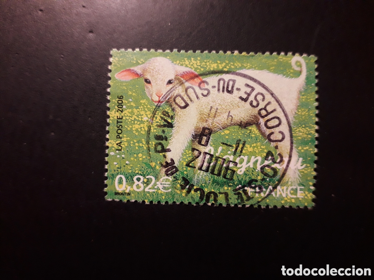 Sellos: FRANCIA YVERT 3900 SELLO SUELTO USADO 2006 FAUNA CORDERO PEDIDO M&Iacute;NIMO 3&euro;
