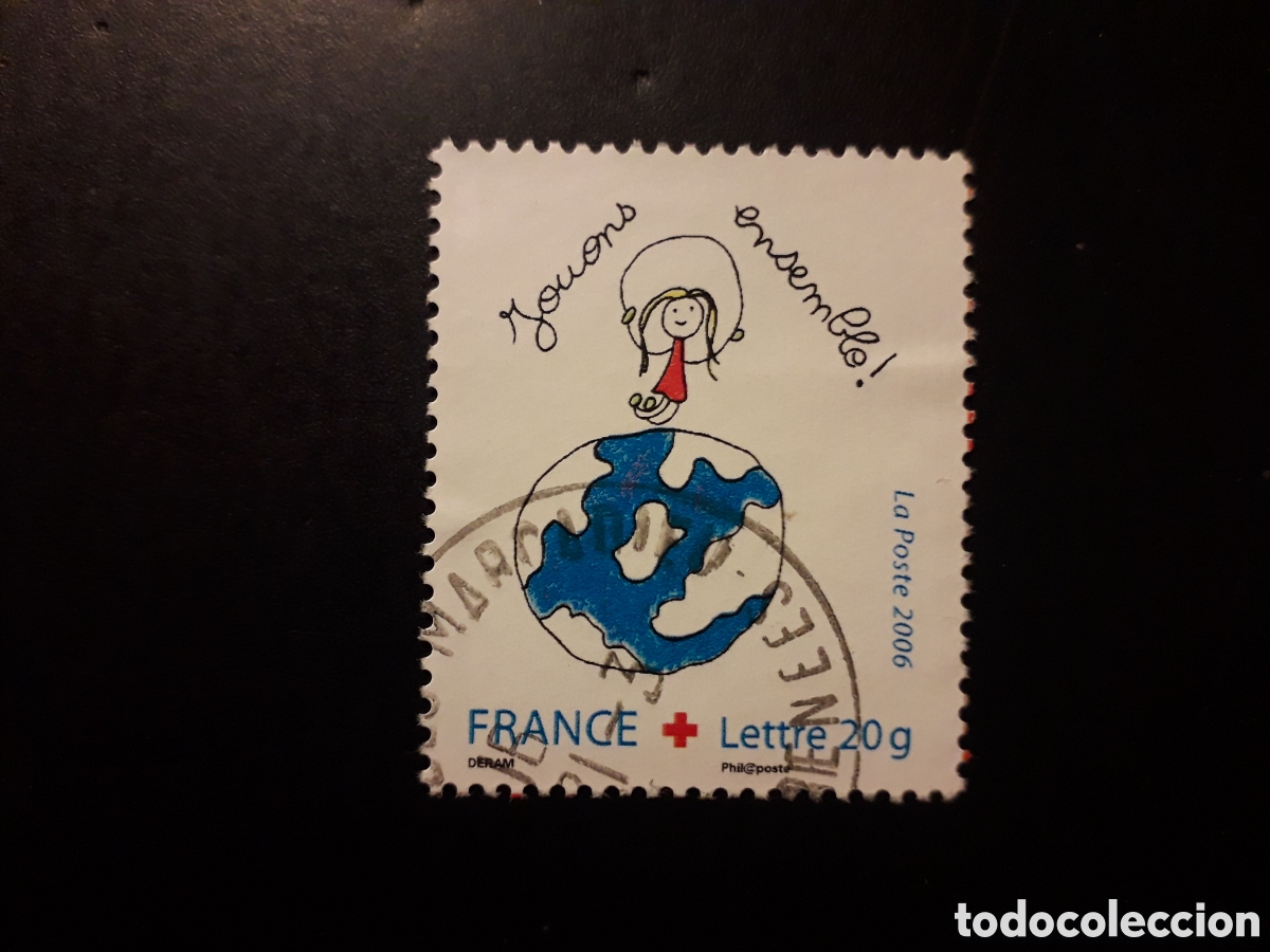 Sellos: FRANCIA YVERT 3991 SELLO SUELTO USADO 2006 CRUZ ROJA PEDIDO M&Iacute;NIMO 3&euro;