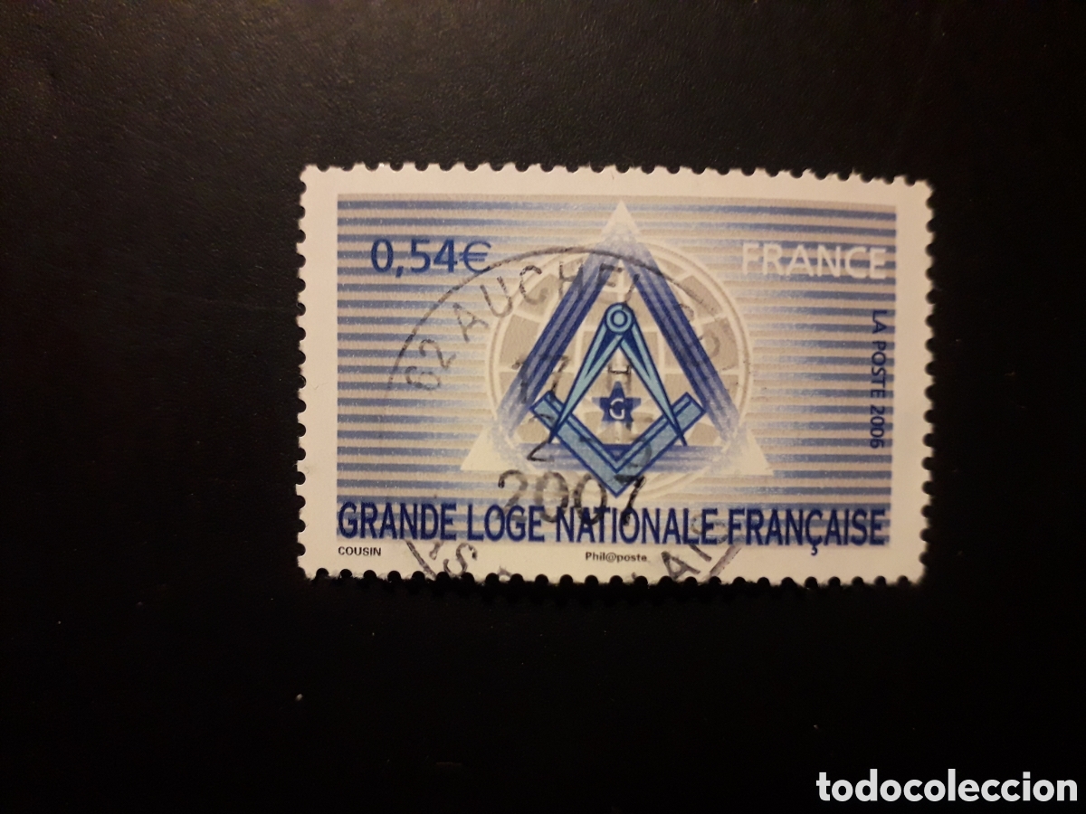 Sellos: FRANCIA YVERT 3993 SERIE COMPLETA USADA 2006 GRAN LOGIA NACIONAL, MASONER&Iacute;A PEDIDO M&Iacute;NIMO 3&euro;