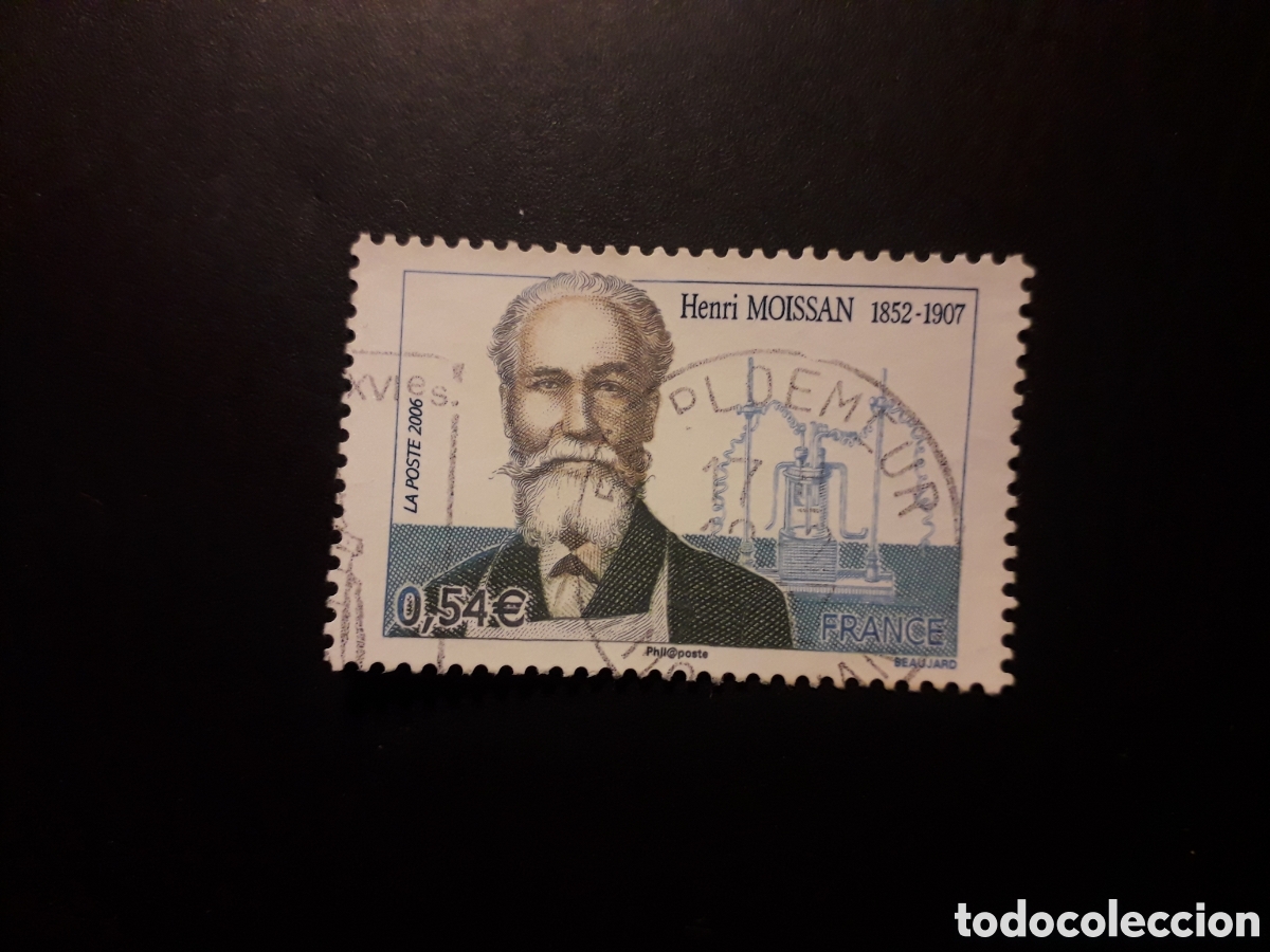 Sellos: FRANCIA YVERT 3975 SERIE COMPLETA USADA 2006 HENRI MOISSAN, PREMIO NOBEL QU&Iacute;MICA PEDIDO M&Iacute;NIMO 3&euro;