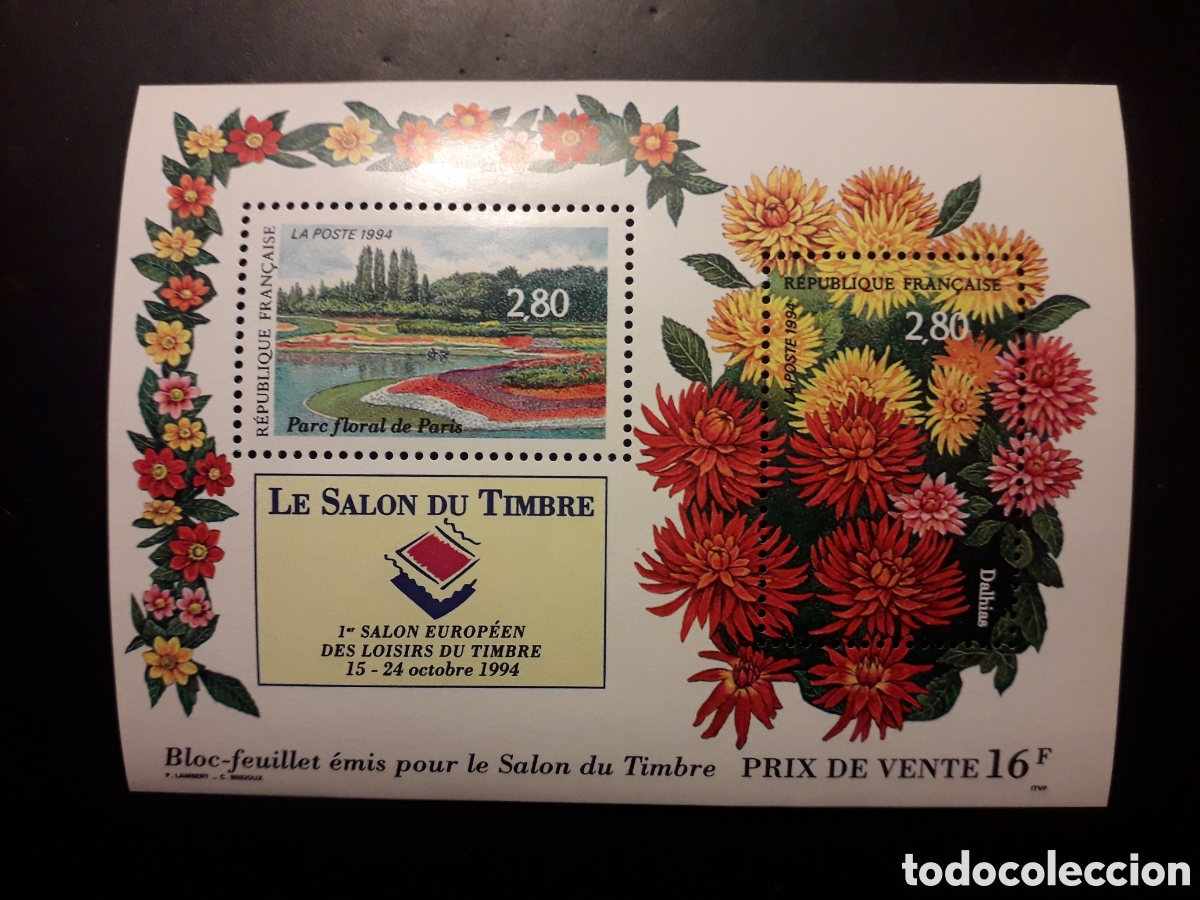Sellos: FRANCIA YVERT HB 16 SERIE COMPLETA NUEVA *** 1993 FLORA, FLORES PEDIDO M&Iacute;NIMO 3&euro;