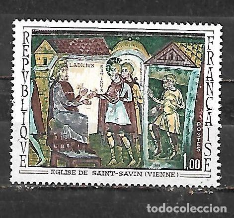 Sellos: 1969: Fresco de la Abad&iacute;a de Saint Savin. Vienne (MNH**)