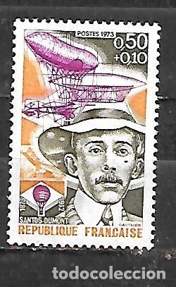 Sellos: 1973: Cent. del nacimiento del aviador brasile&ntilde;o Alberto Santos - Dumont, 1873-1932 (MNH**)