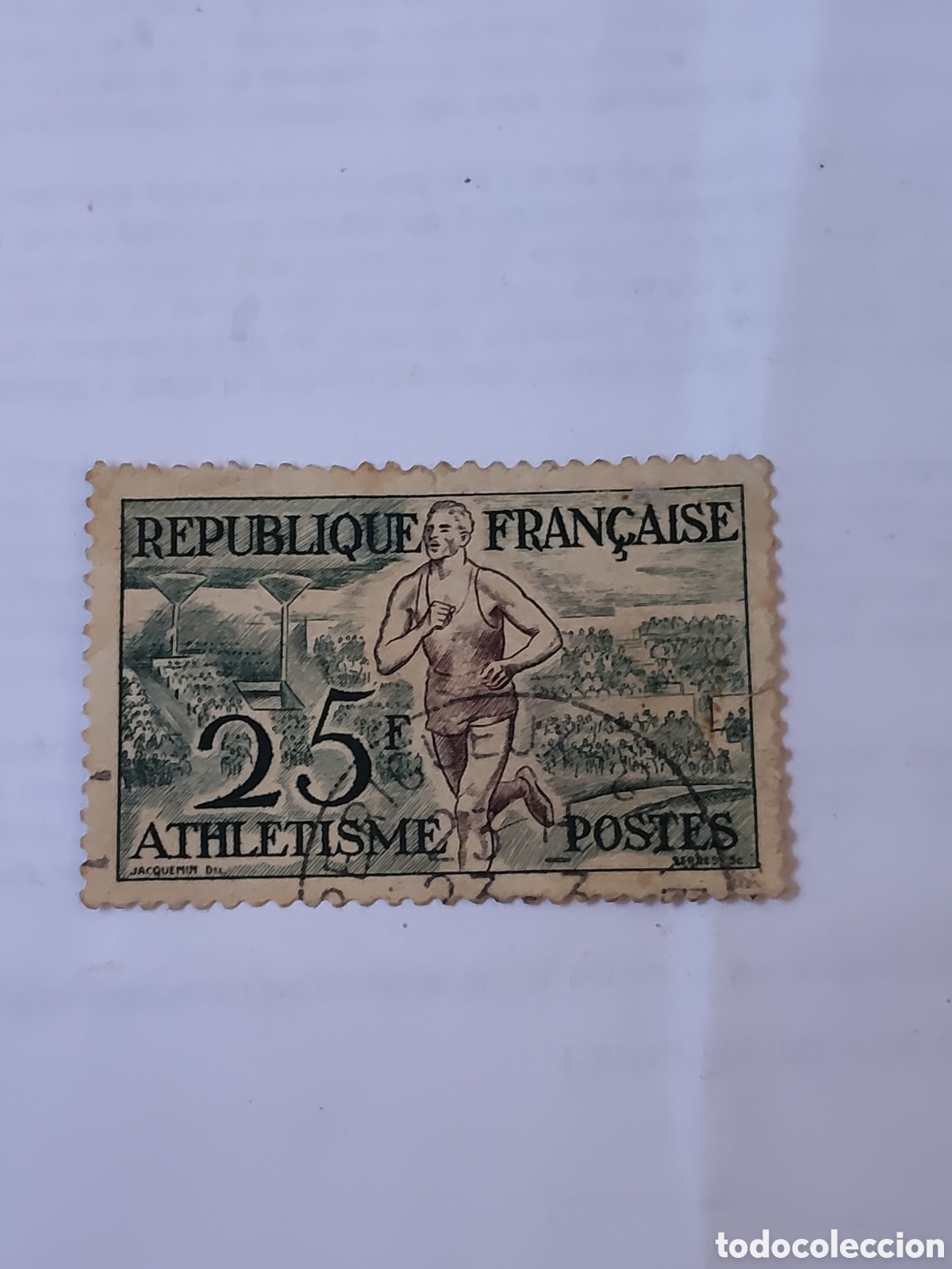 Sellos: Sello de Francia juegos Ol&iacute;mpicos de Helsinki 1952