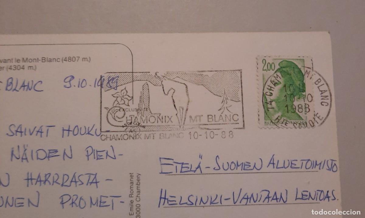 Briefmarken: Francia 1988 Chamonix-Mt.Blanc postal con matasello especial