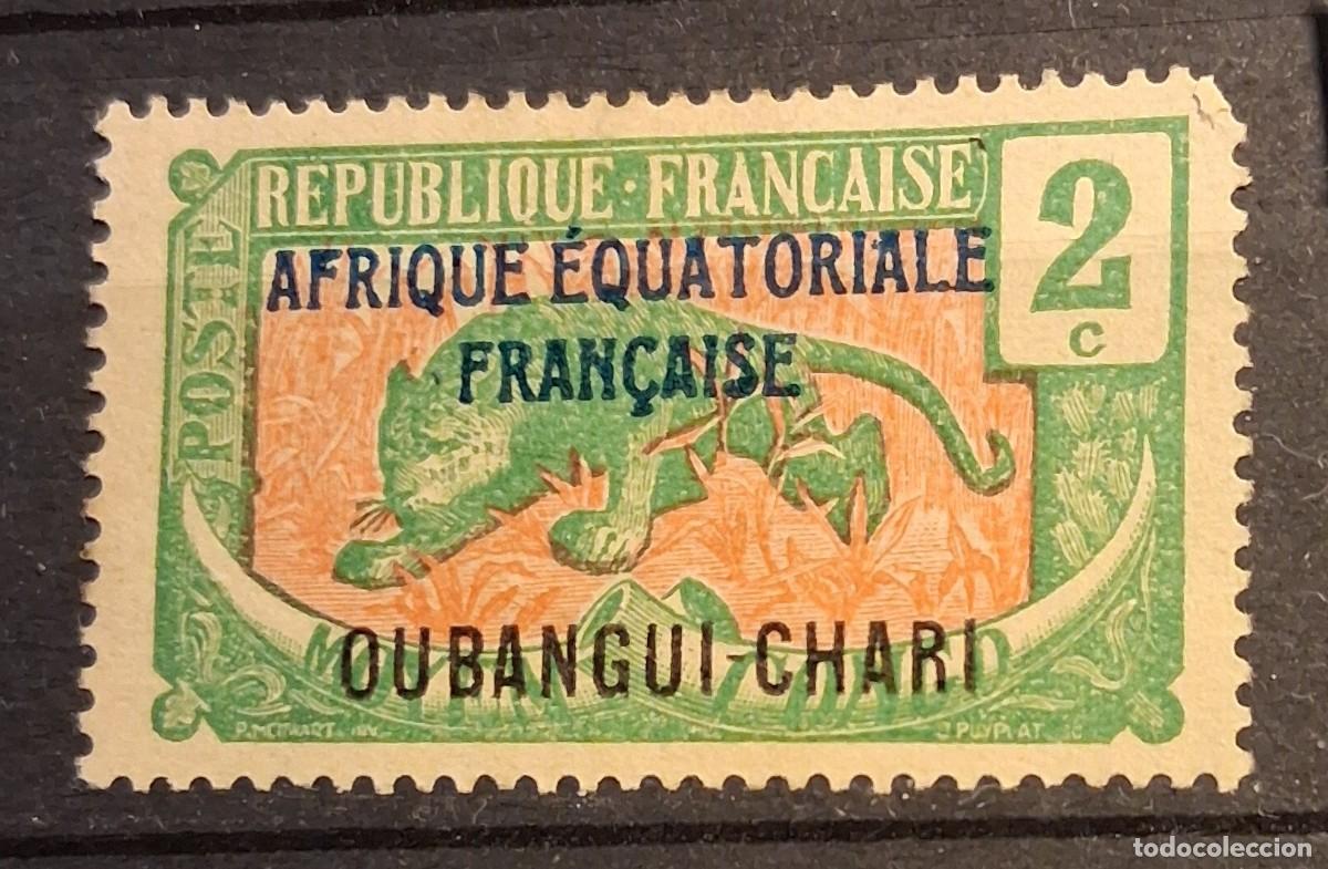 Sellos: FRANCIA, OUBANGUI CHARI, 1922, CAT.YT.44.