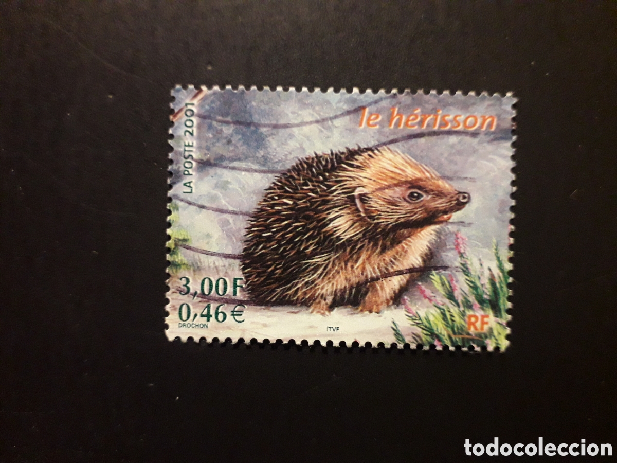 Sellos: FRANCIA YVERT 3383 SELLO SUELTO USADO 2001 FAUNA MAM&Iacute;FEROS ERIZO PEDIDO M&Iacute;NIMO 3&euro;