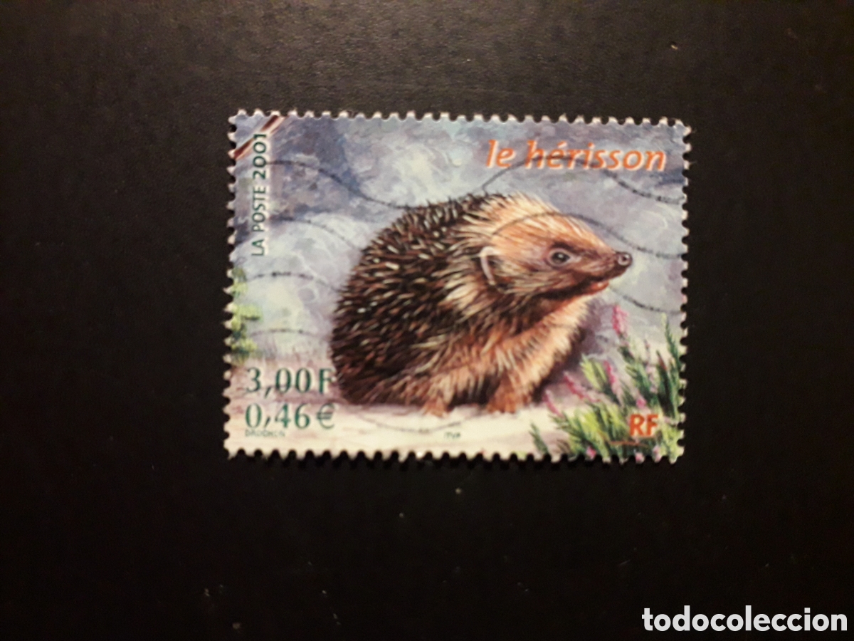 Sellos: FRANCIA YVERT 3383 SELLO SUELTO USADO 2001 FAUNA MAM&Iacute;FEROS ERIZO PEDIDO M&Iacute;NIMO 3&euro;