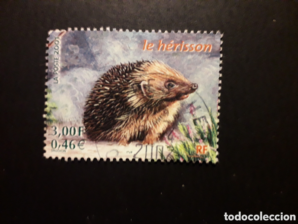 Sellos: FRANCIA YVERT 3383 SELLO SUELTO USADO 2001 FAUNA MAM&Iacute;FEROS ERIZO PEDIDO M&Iacute;NIMO 3&euro;
