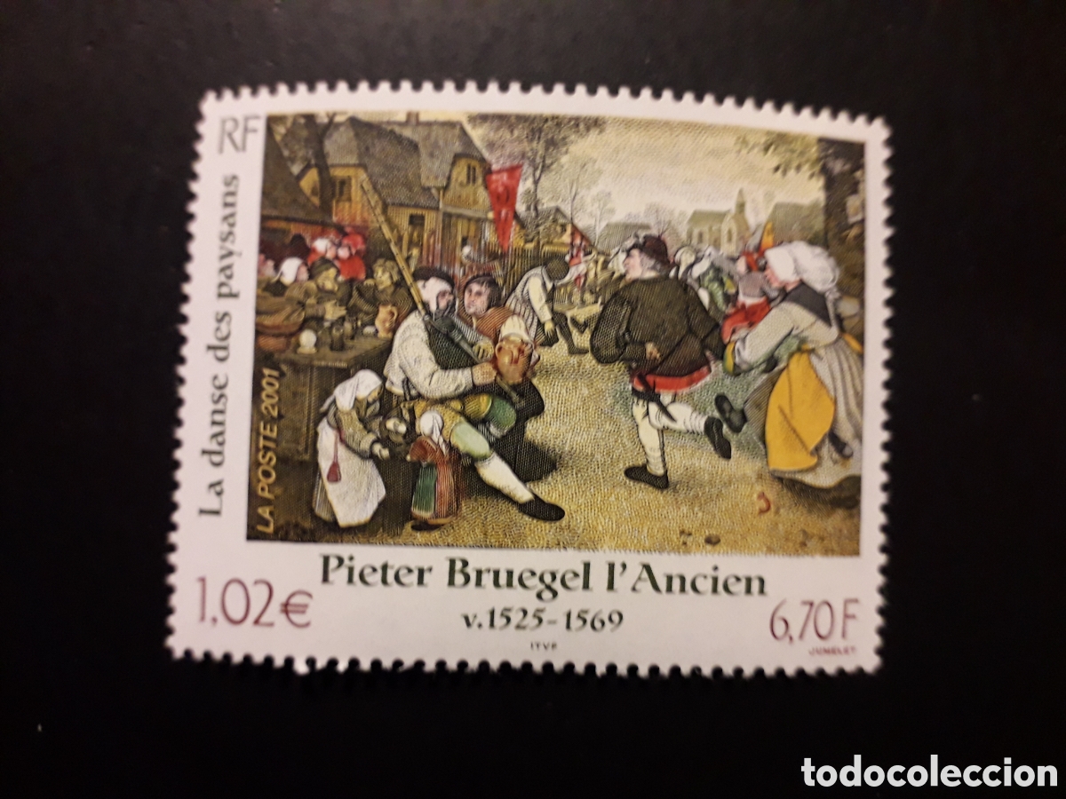 Sellos: FRANCIA YVERT 3369 SERIE COMPLETA NUEVA *** 2001 PINTURAS BRUEGUEL EL VIEJO PEDIDO M&Iacute;NIMO 3&euro;