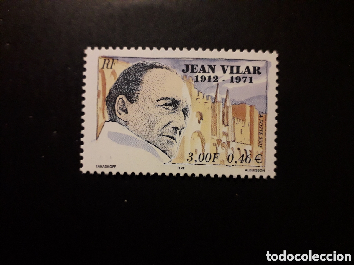 Sellos: FRANCIA YVERT 3398 SERIE COMPLETA NUEVA *** 2001 JEAN VILAR, ACTOR DE TEATRO PEDIDO M&Iacute;NIMO 3&euro;