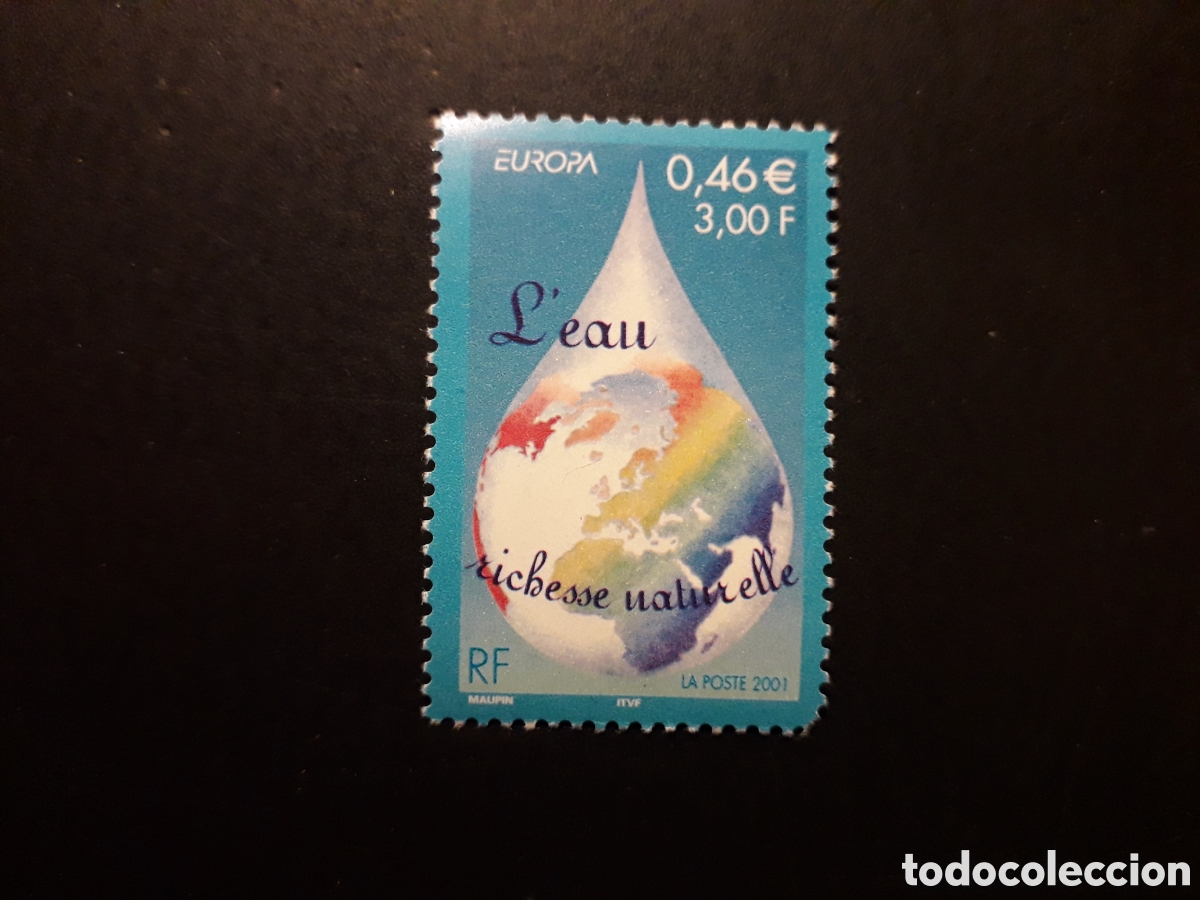 Sellos: FRANCIA YVERT 3388 SERIE COMPLETA NUEVA *** 2001 EUROPA EL AGUA, MAPAS, PEDIDO M&Iacute;NIMO 3&euro;