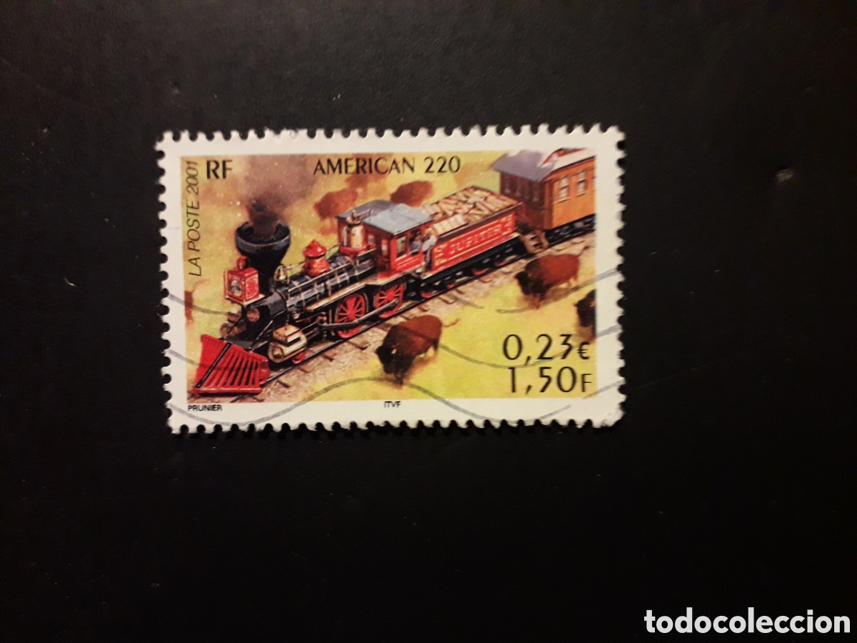 Sellos: FRANCIA YVERT 3406 SELLO SUELTO USADO 2001 TRENES PEDIDO M&Iacute;NIMO 3&euro;