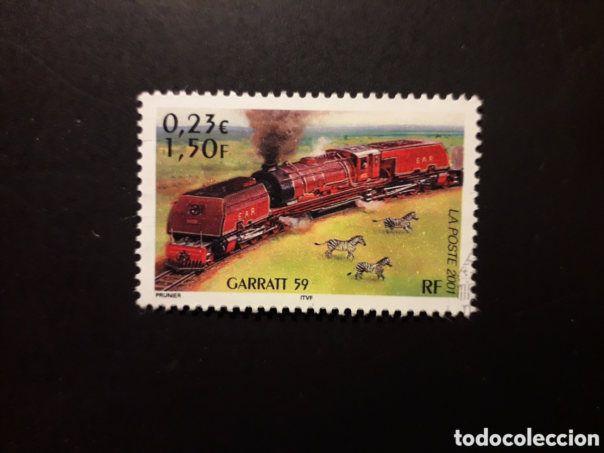 Sellos: FRANCIA YVERT 3409 SELLO SUELTO USADO 2001 TRENES PEDIDO M&Iacute;NIMO 3&euro;