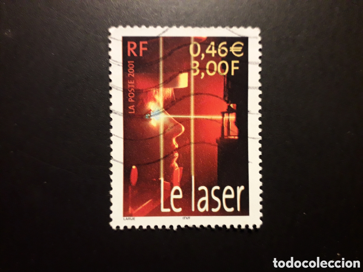 Sellos: FRANCIA YVERT 3424 SELLO SUELTO USADO 2001 EL LASER, MEDICINA PEDIDO M&Iacute;NIMO 3&euro;