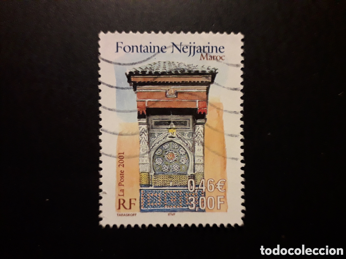 Sellos: FRANCIA YVERT 3441 SELLO SUELTO USADO 2001 FUENTE PEDIDO M&Iacute;NIMO 3&euro;