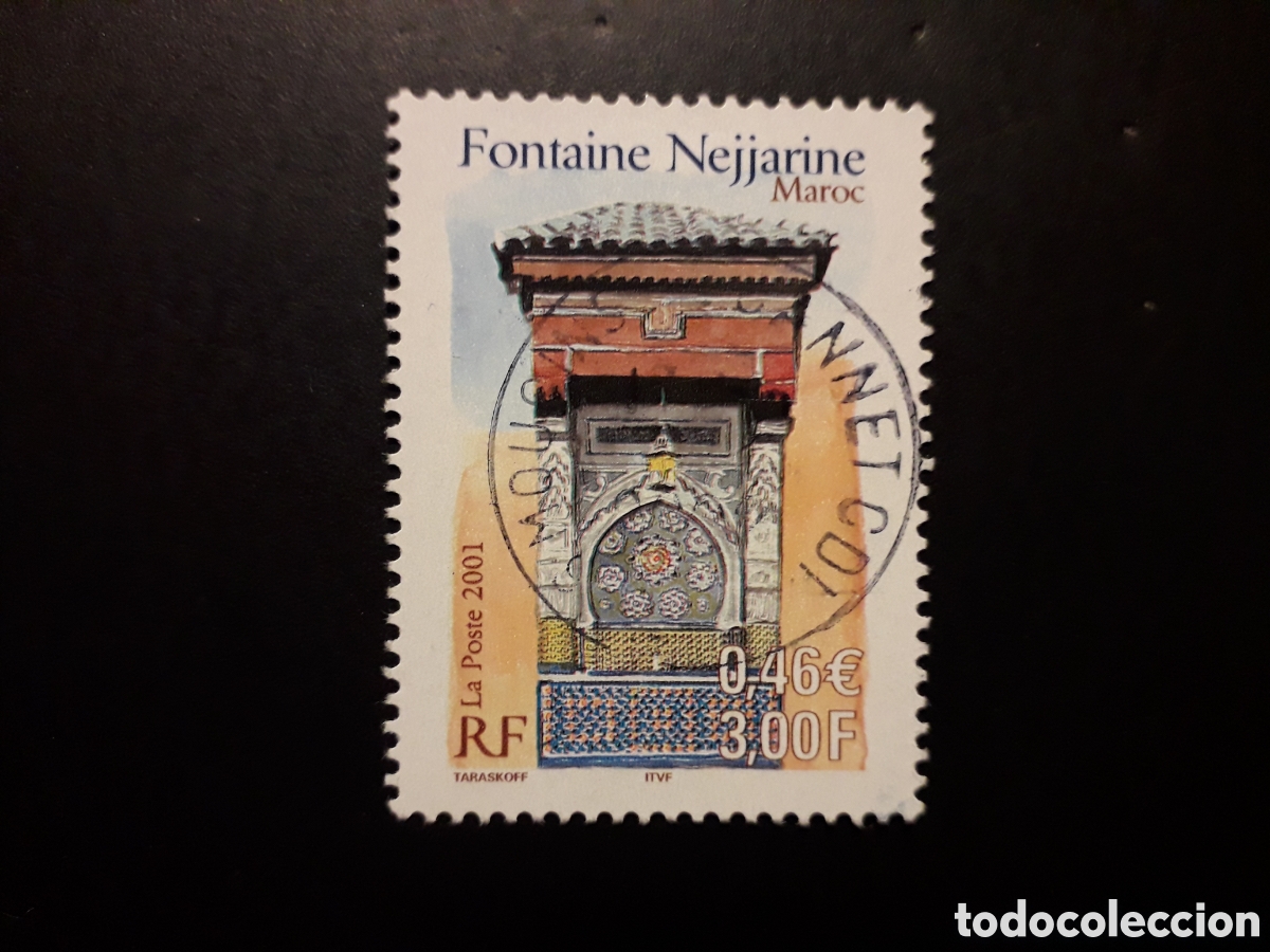 Sellos: FRANCIA YVERT 3441 SELLO SUELTO USADO 2001 FUENTE PEDIDO M&Iacute;NIMO 3&euro;