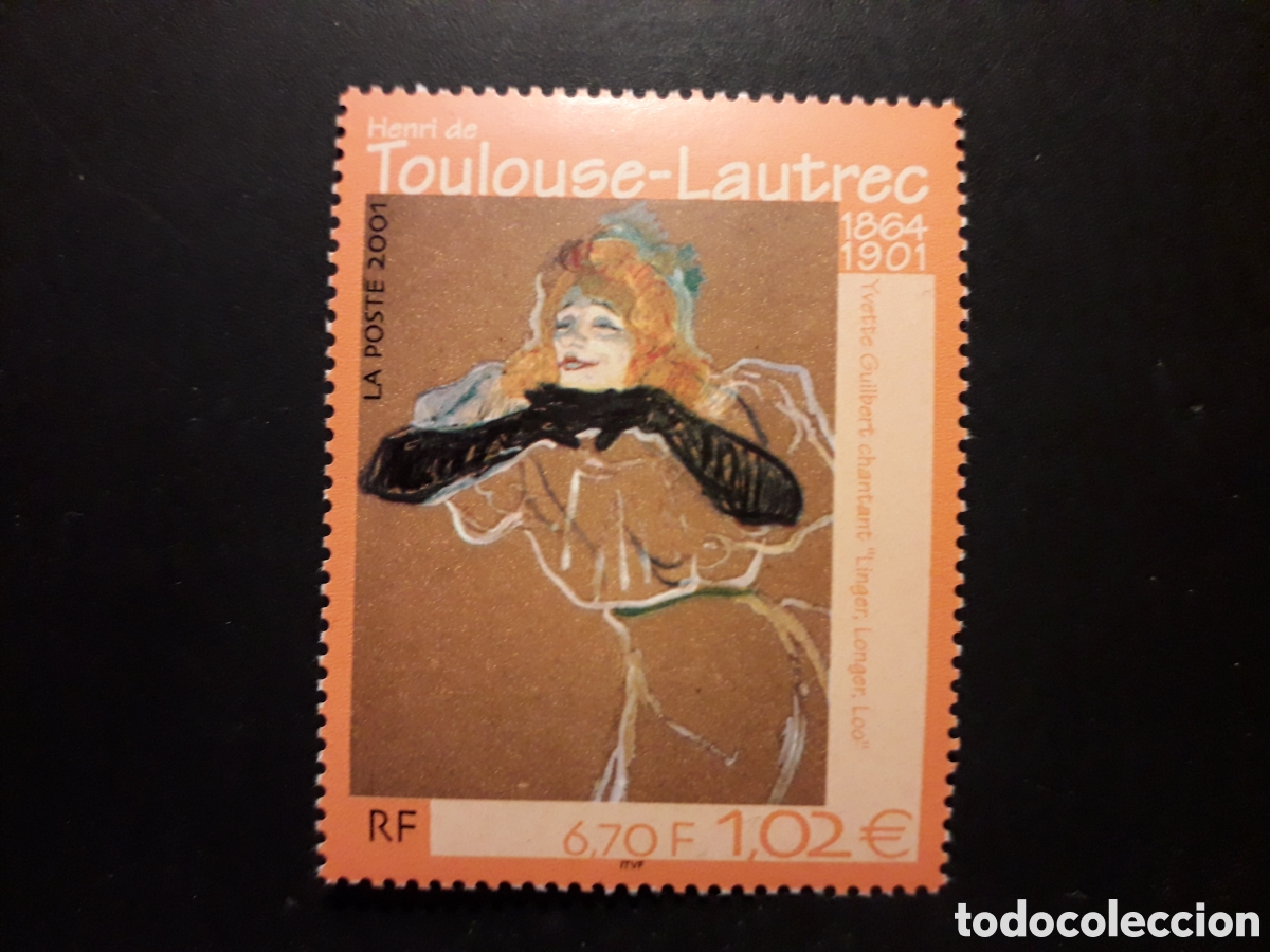 Sellos: FRANCIA YVERT 3421 SERIE COMPLETA NUEVA *** 2001 PINTURAS TOULOUSE-LAUTREC PEDIDO M&Iacute;NIMO 3&euro;