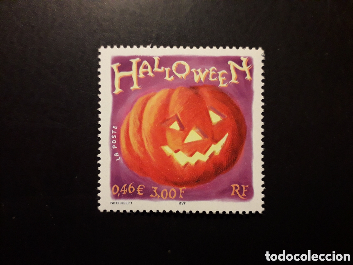 Sellos: FRANCIA YVERT 3428 SERIE COMPLETA NUEVA *** 2001 HALLOWEEN, CALABAZA, PEDIDO M&Iacute;NIMO 3&euro;