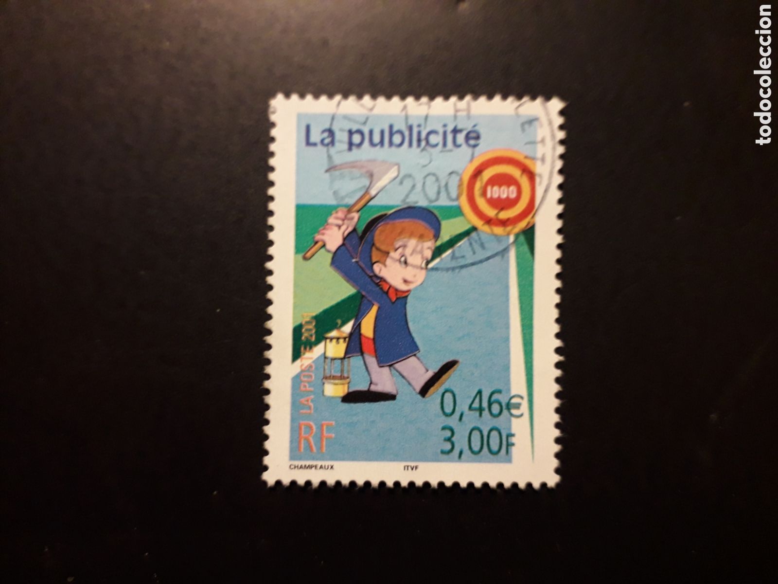 Sellos: FRANCIA YVERT 3373 SELLO SUELTO USADO 2001 PUBLICIDAD, EL PEQUE&Ntilde;O MINERO PEDIDO M&Iacute;NIMO 3&euro;