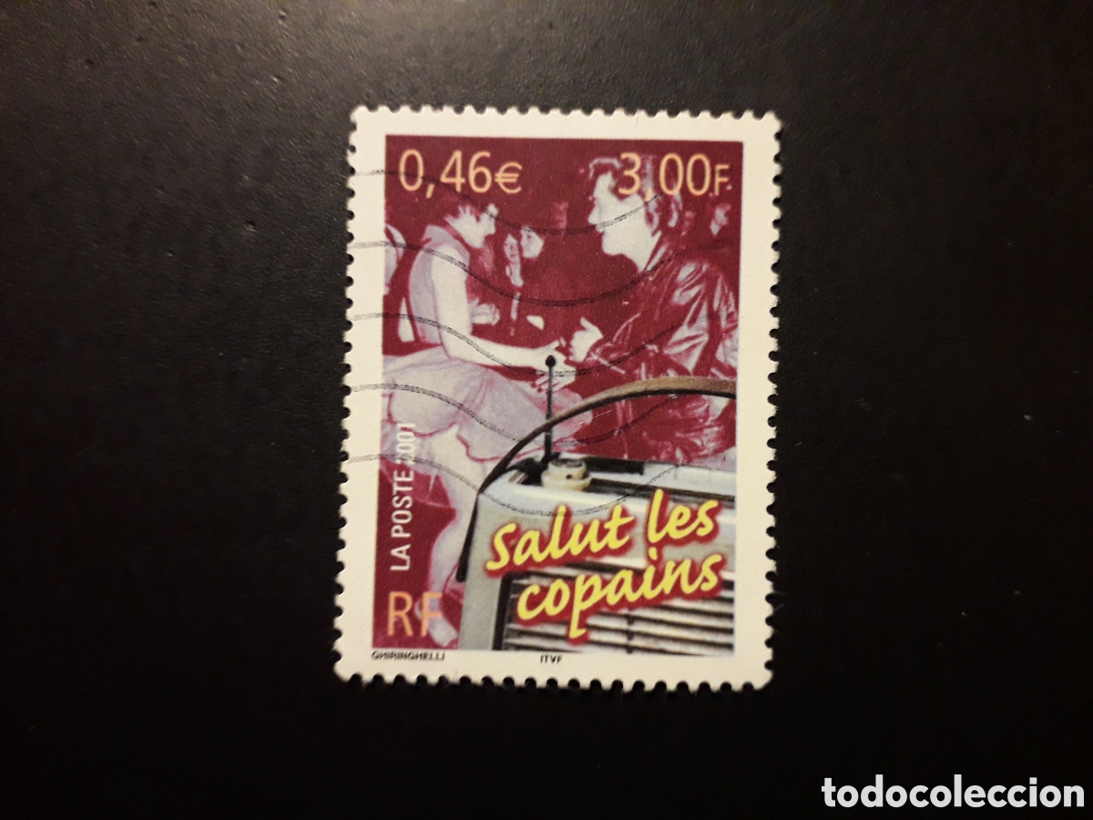 Sellos: FRANCIA YVERT 3375 SELLO SUELTO USADO 2001 LA RADIO PEDIDO M&Iacute;NIMO 3&euro;