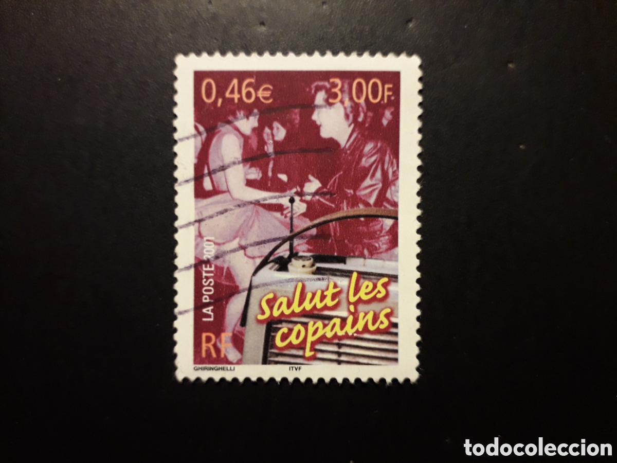 Sellos: FRANCIA YVERT 3375 SELLO SUELTO USADO 2001 LA RADIO PEDIDO M&Iacute;NIMO 3&euro;