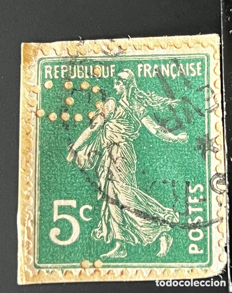 Stamps: Sello Francia 1903, Sembradora sin suelo de fondo completo, 5 c Michel: FR 116x