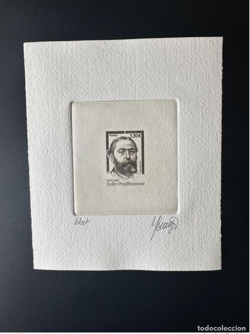 Stamps: Francia 2007 YT 4088 Prueba art&iacute;stica ETAT Proof Sully Prudhomme
