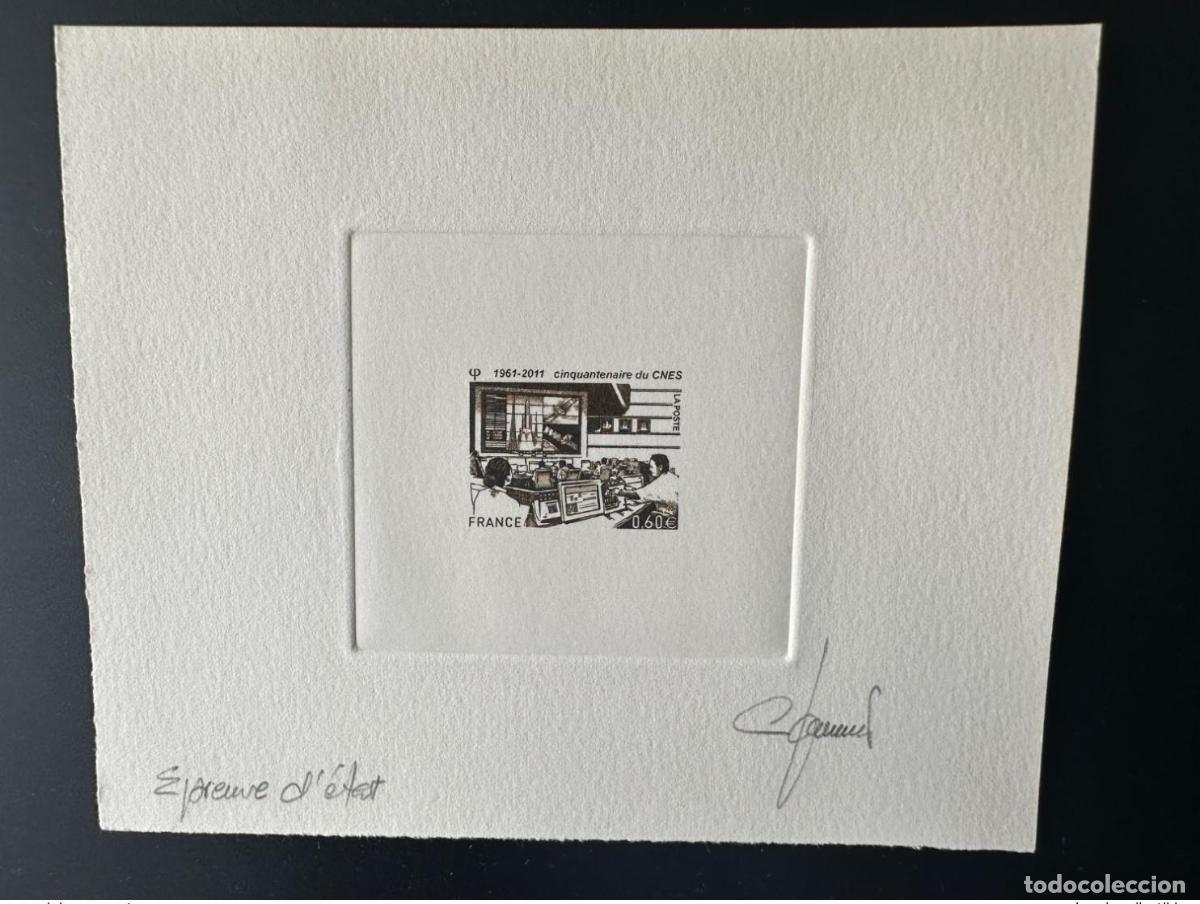 Briefmarken: Francia 2011 YT 4604 Prueba art&iacute;stica ETAT Proof CNES Space Espace Raumfahrt