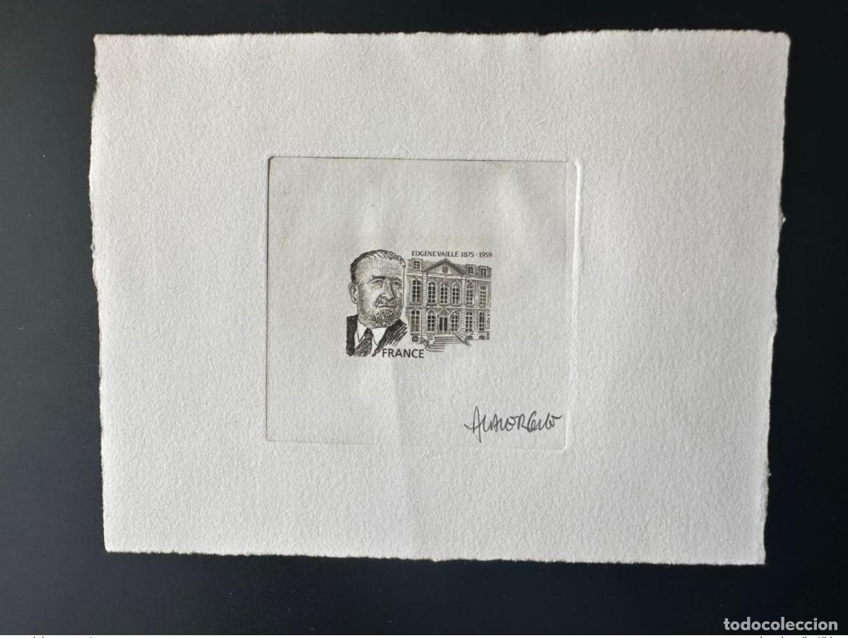 Stamps: Francia 2009 YT 4391 Prueba de artista MUSEO POSTAL ESTATAL Eug&egrave;ne Vaill&eacute; CON VF