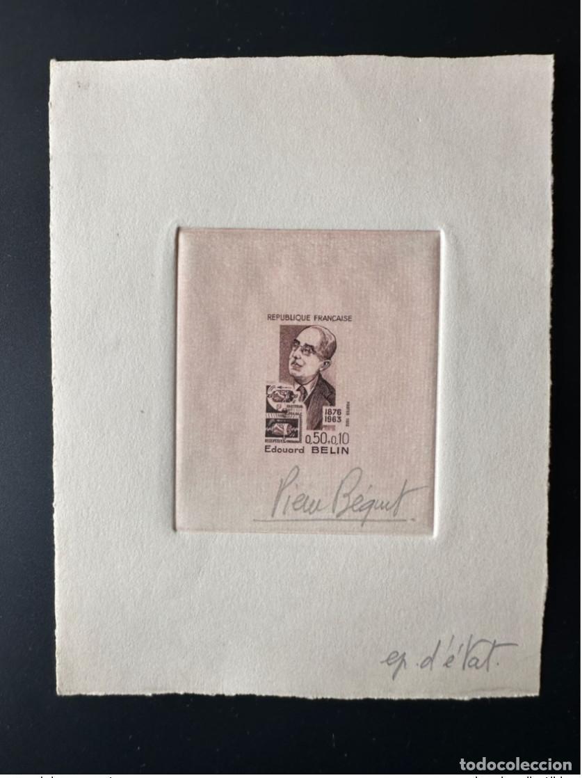Briefmarken: Francia 1972 YT 1708 Edouard Belin a prueba de artistas transmisor y receptor