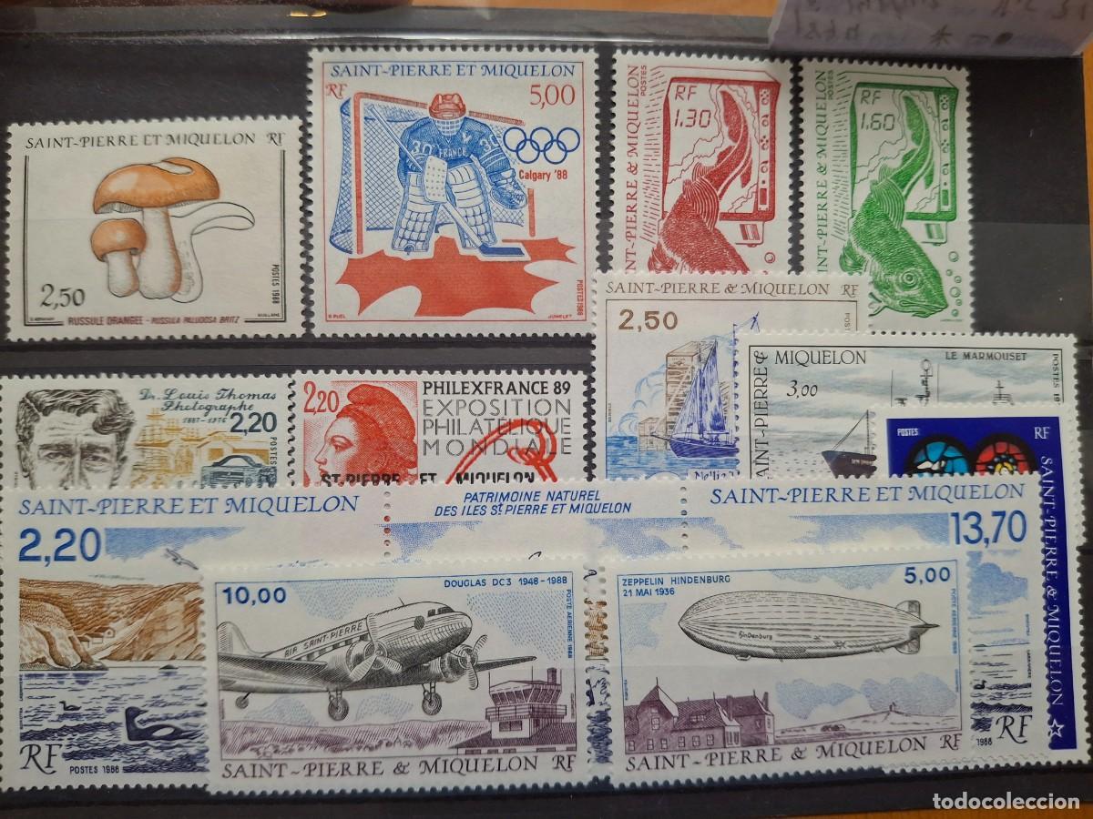 Francobolli: HB1507 Sellos ST. PIERRE Y MIQUELON a&ntilde;o 1988** en NUEVO con aereo v.c. 31.40 &euro;