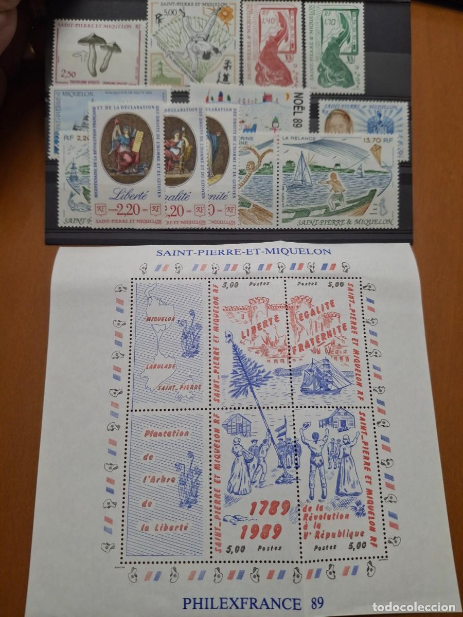 Francobolli: HB1508 Sellos ST. PIERRE Y MIQUELON a&ntilde;o 1989** en NUEVO con aereo v.c. 35.10 &euro;