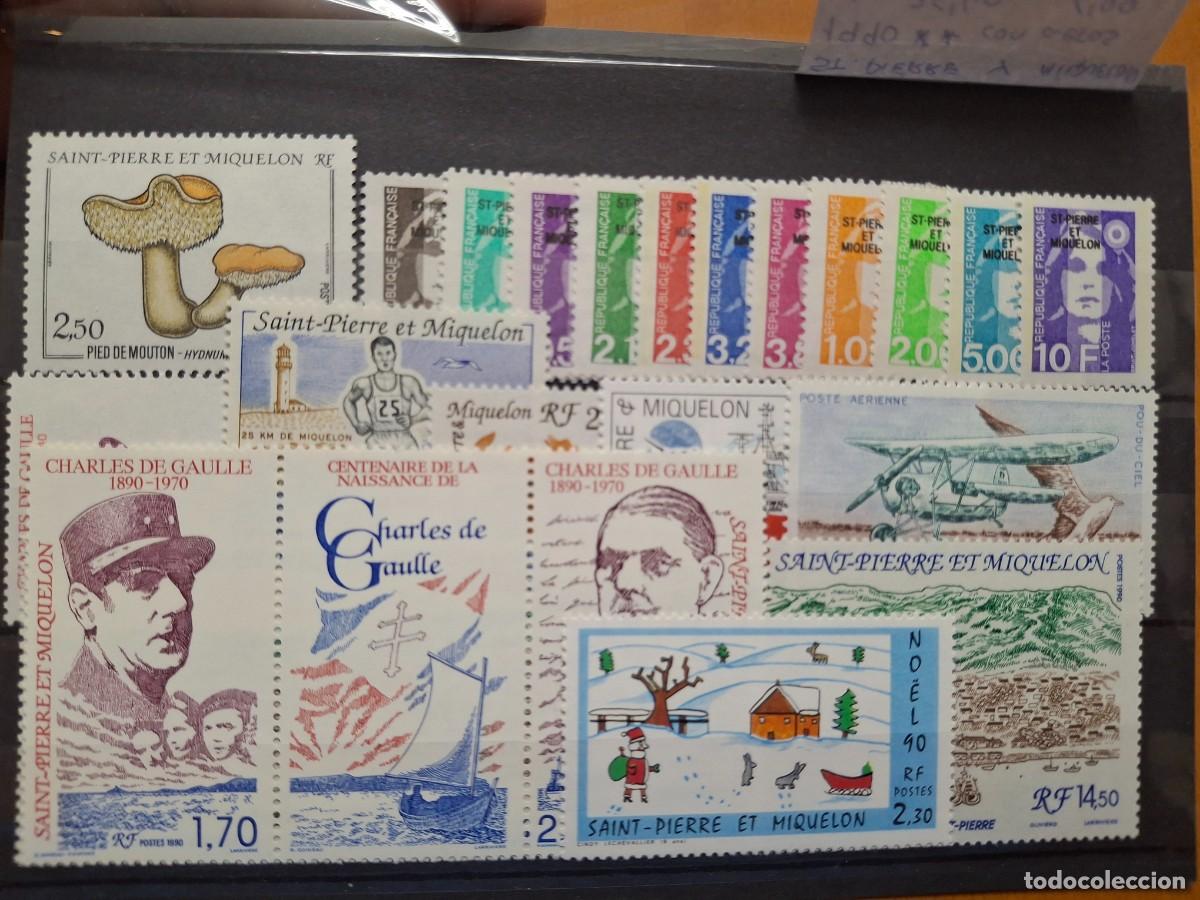 Briefmarken: HB1509 Sellos ST. PIERRE Y MIQUELON a&ntilde;o 1990** en NUEVO con aereos v.c. 35.40 &euro;