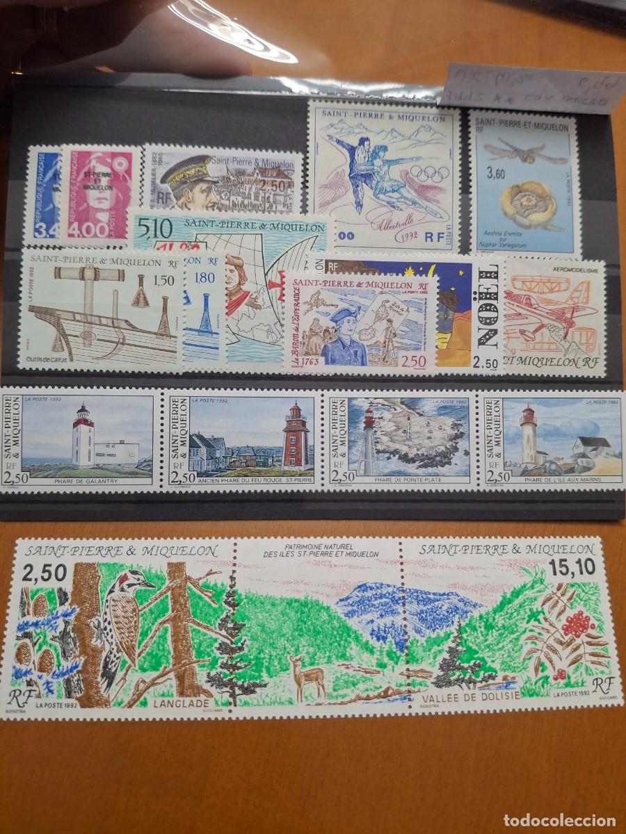 Briefmarken: HB1511 Sellos ST. PIERRE Y MIQUELON a&ntilde;o 1992** en NUEVO con aereo v.c. 41.20 &euro;