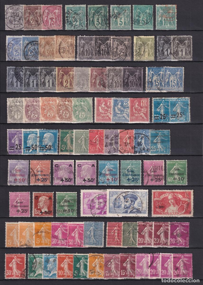 Stamps: Francia, Conjunto de sellos, distintas &eacute;pocas, [Buenos valores.]