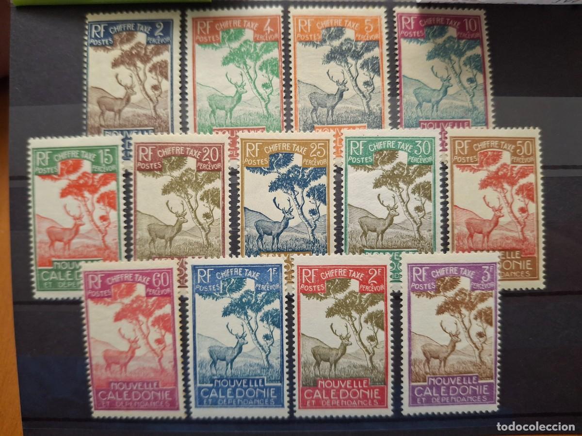 Sellos: HB1665 GRANDES SERIES MUNDIALES sellos en NUEVO* CALEDONIE tasas 1928 Michel P19/P31
