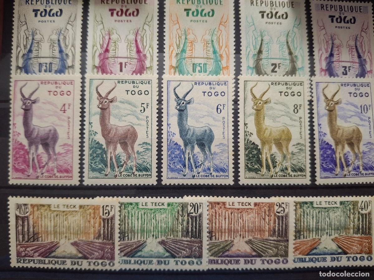 Sellos: HB1679 GRANDES SERIES MUNDIALES sellos en NUEVO** Rep. TOGO Frances 1959 Michel 247/260