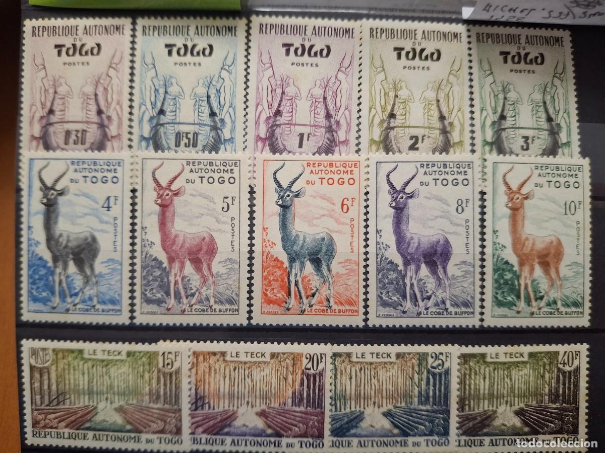 Stamps: HB1680 GRANDES SERIES MUNDIALES sellos en NUEVO** Rep. TOGO Frances 1958 Michel 227/240