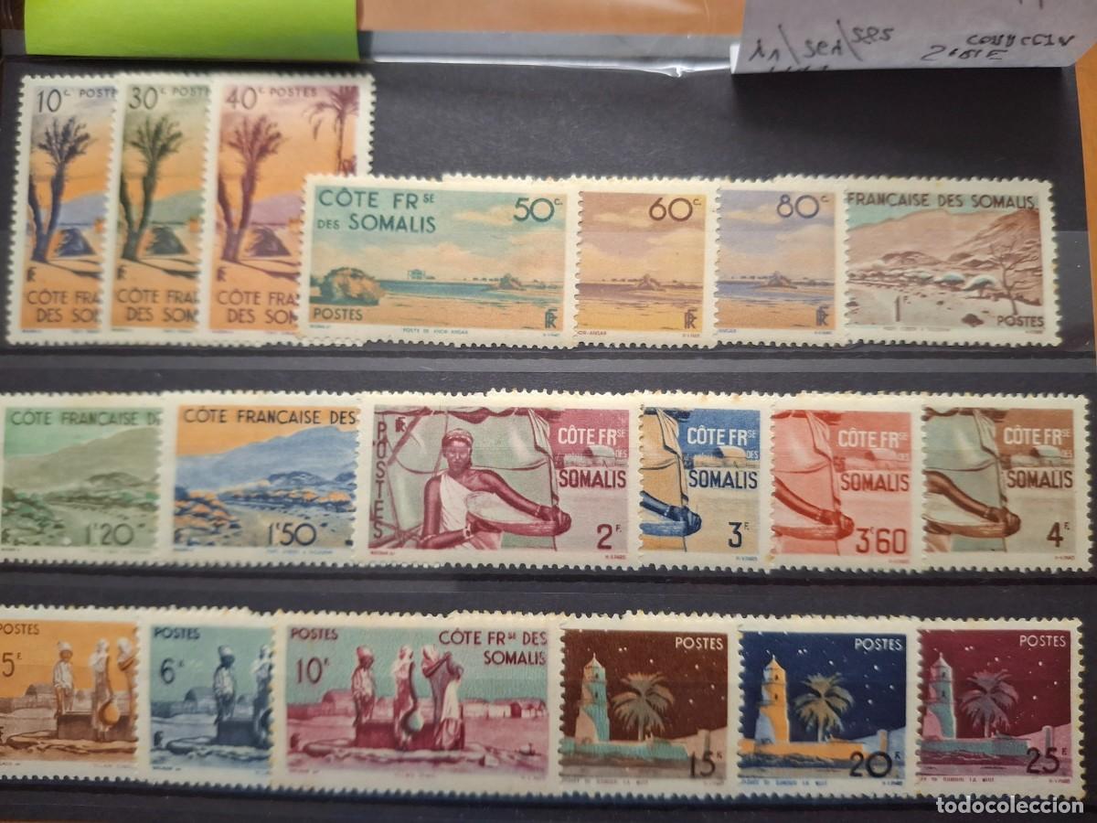 Francobolli: HB1688 GRANDES SERIES MUNDIALES sellos en NUEVO* SOMALIA FRANCESA 1947 Yvert 264/282