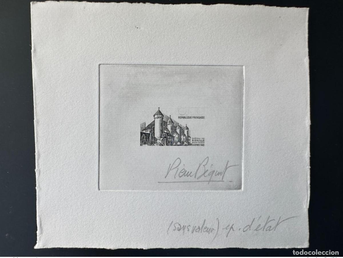 Briefmarken: Francia 1982 YT 2232 Prueba art&iacute;stica STATE Ch&acirc;teau Ripaille Castillo de Alta Saboya