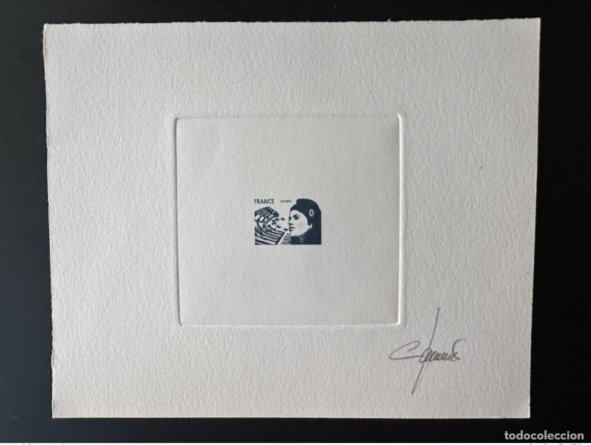 Timbres: Francia Prueba de artista El proyecto Marianne Europe no fue seleccionado Blue Jumelet sin VF