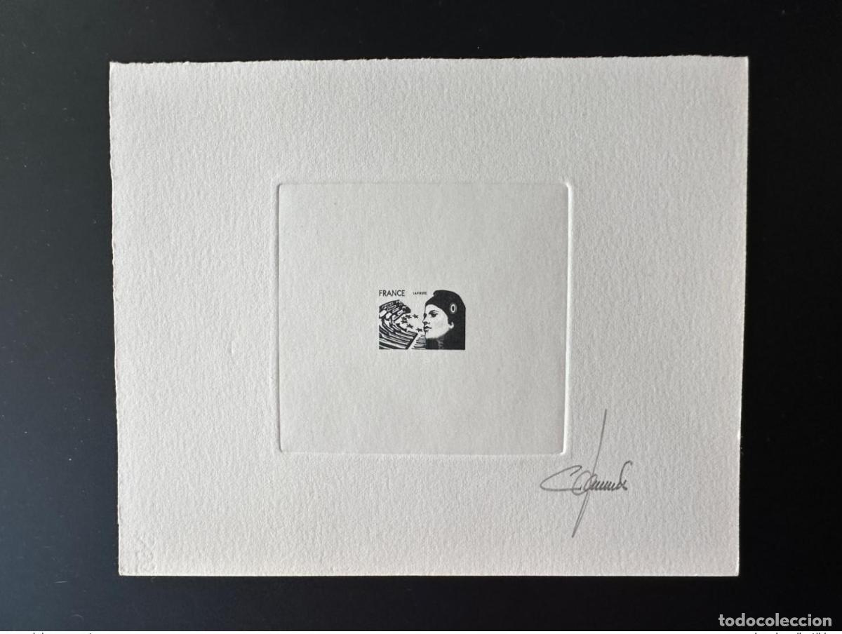 Timbres: Francia Prueba de artista que el proyecto Marianne Europe no conserva Black Jumelet sin VF