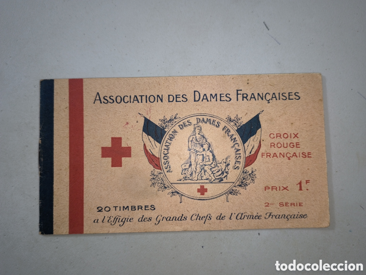 Sellos: Francia,carnet vi&ntilde;etas ben&eacute;ficas,primera guerra mundial,1918.