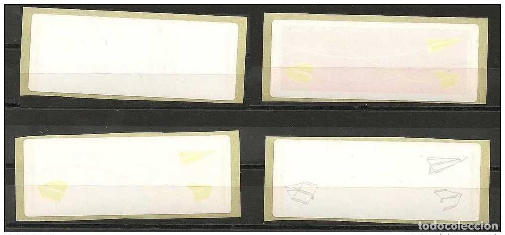 Sellos: FRANCE LISA - 4 VARIEDADES EN AVIONES DE PAPEL PLEGADOS ATM