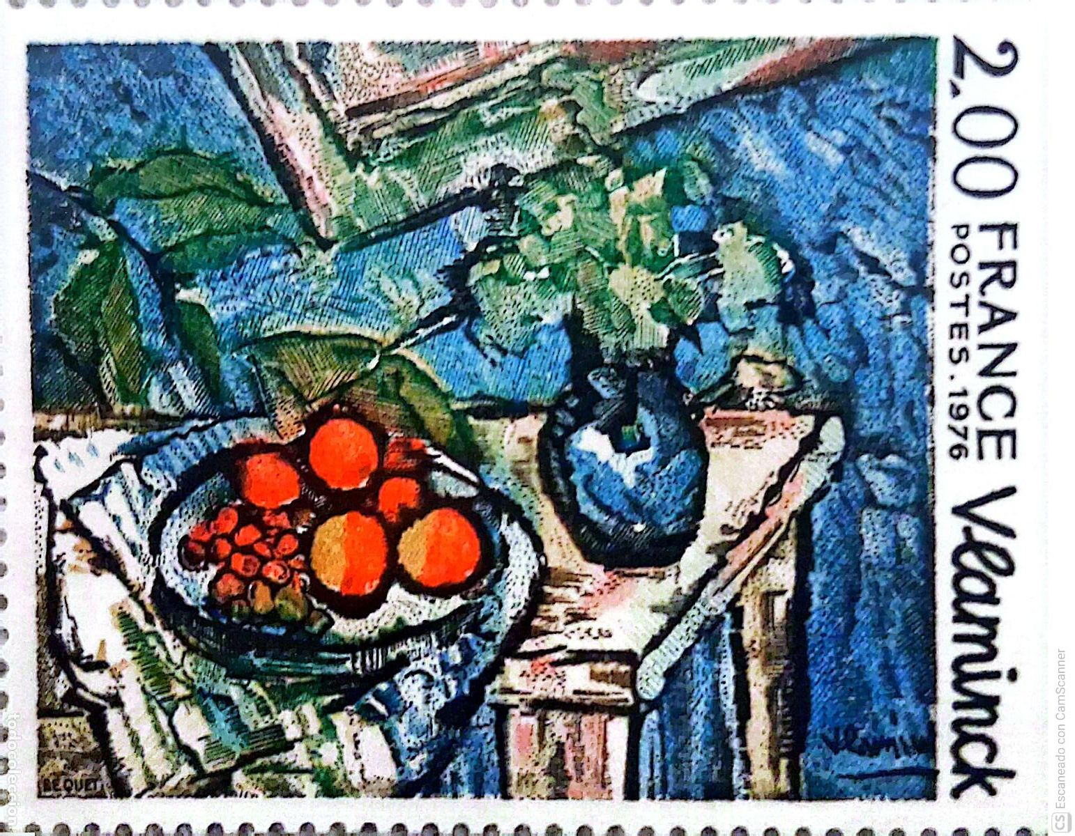 Briefmarken: Francia. 1901 Obras de arte: Bodeg&oacute;n de Maurice de Vlaminch, uno de los fundadores del Fauvismo. 19