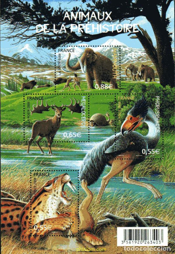 Briefmarken: 215440 MNH FRANCIA 2008 ANIMALES PREHISTORICOS