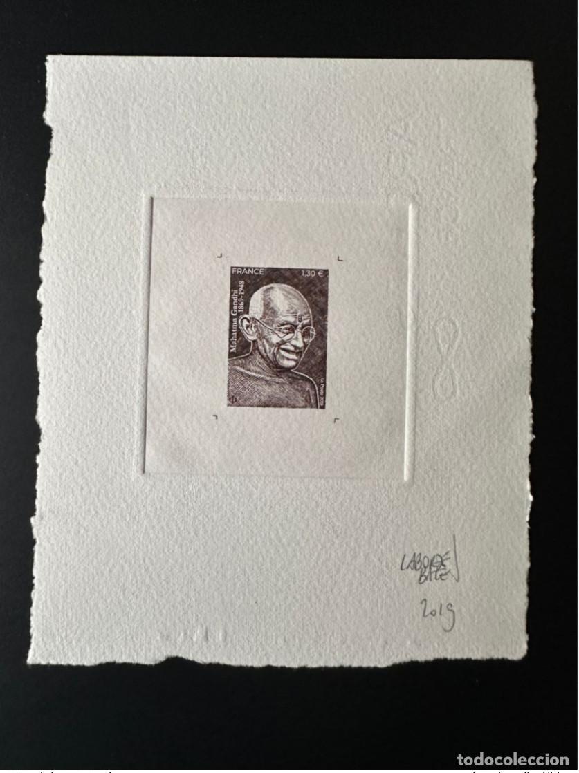 Briefmarken: Francia 2019 YT 5346 Prueba art&iacute;stica EE State Mohandas Mahatma Gandhi