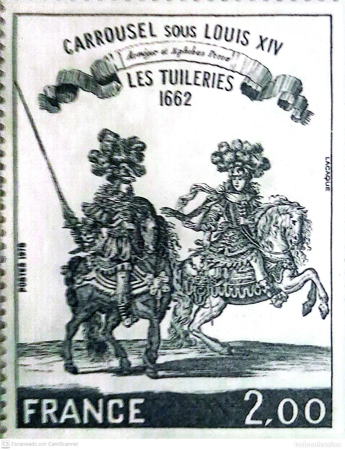Briefmarken: Francia. 1983 Las Tullerias. Carrusel de Luis XIV. 1978. ﻿Sellos nuevos y numeraci&oacute;n Yvert