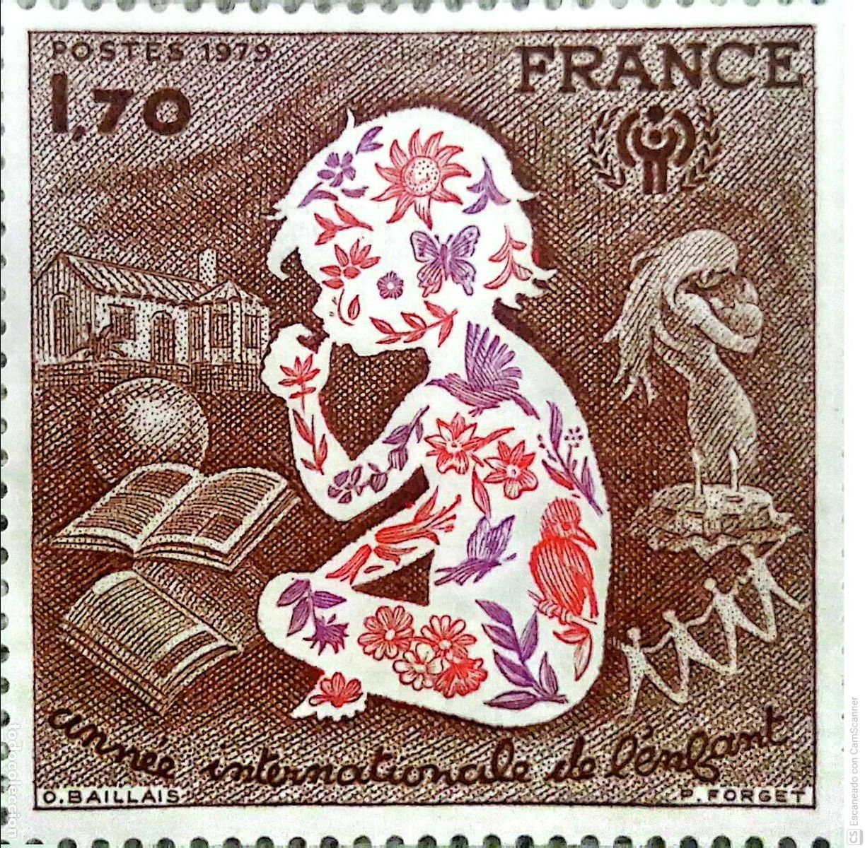 Briefmarken: Francia. 2028 A&ntilde;o Internacional del Ni&ntilde;o. 1979. ﻿Sellos nuevos y numeraci&oacute;n Yvert